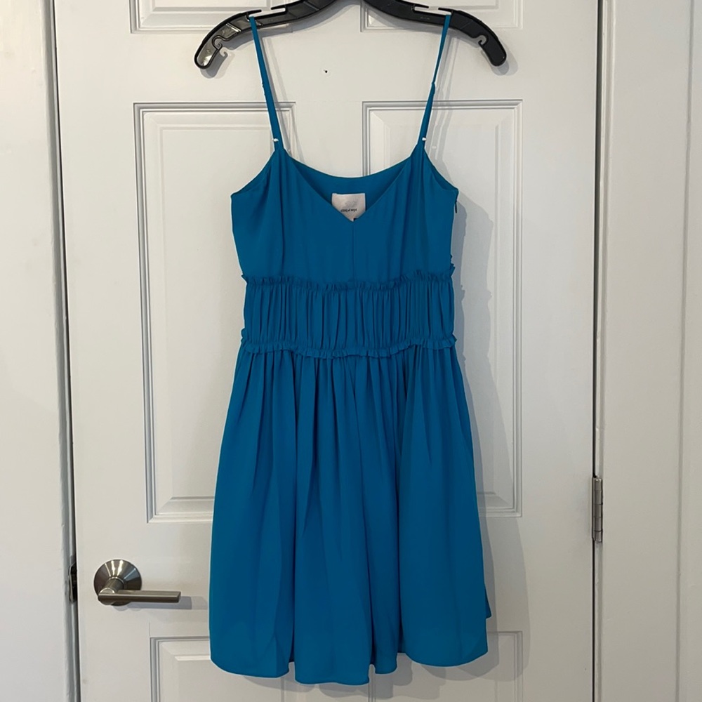 Teal mini dress